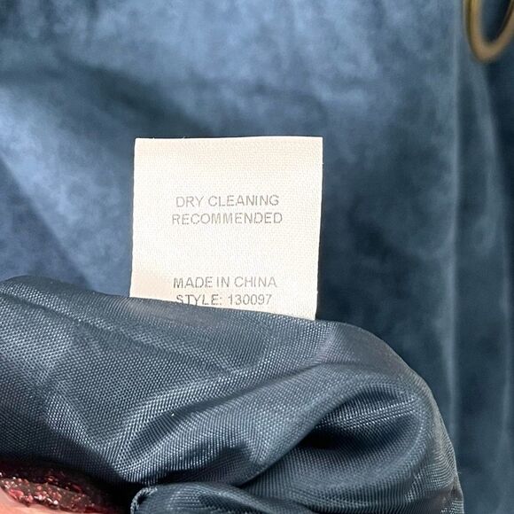 Ivy Jane Jacket Women’s Medium Blue Faux Suede Open Front - Picture 5 of 8